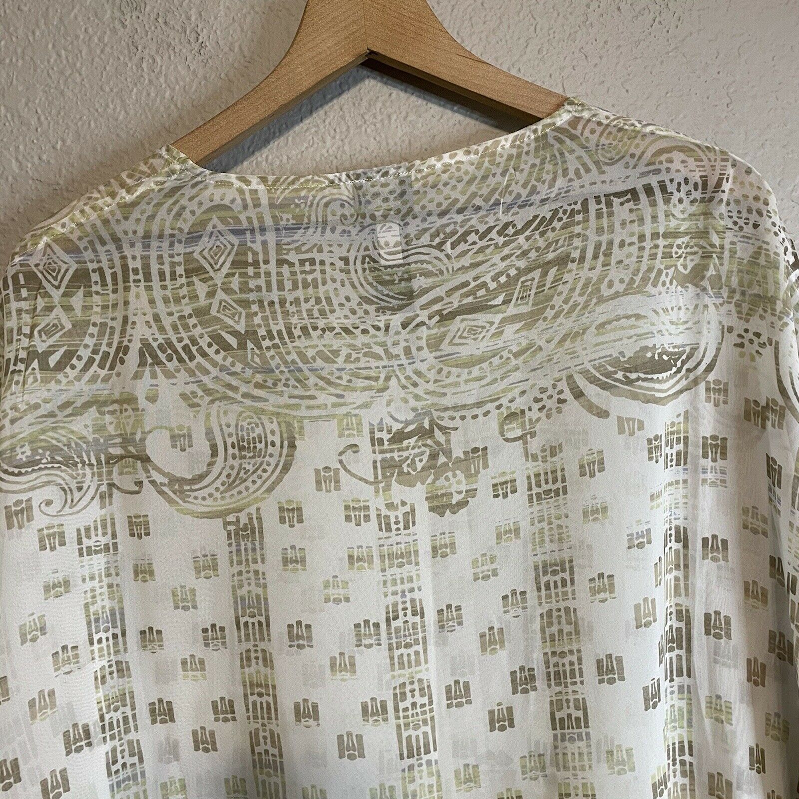 Semi-Sheer Caftan Top