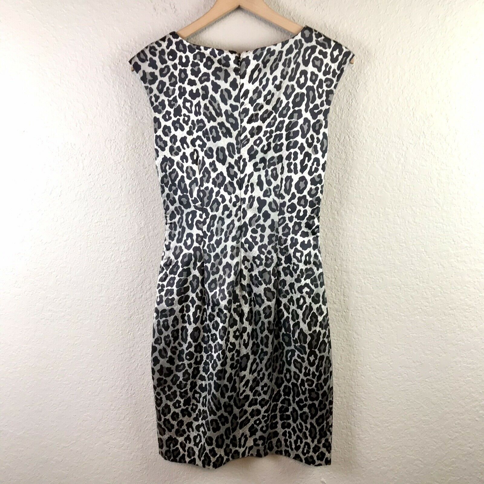 Leopard Print Satin Dress