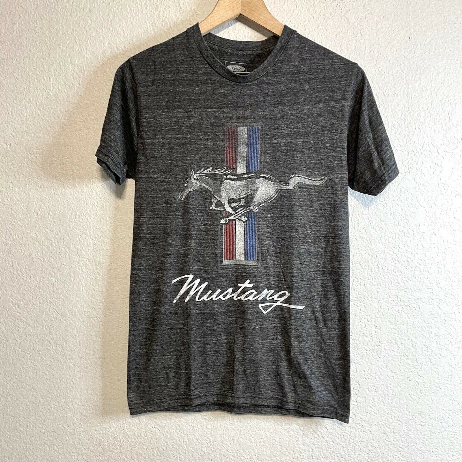 Mustang Logo Tri-Blend T-Shirt