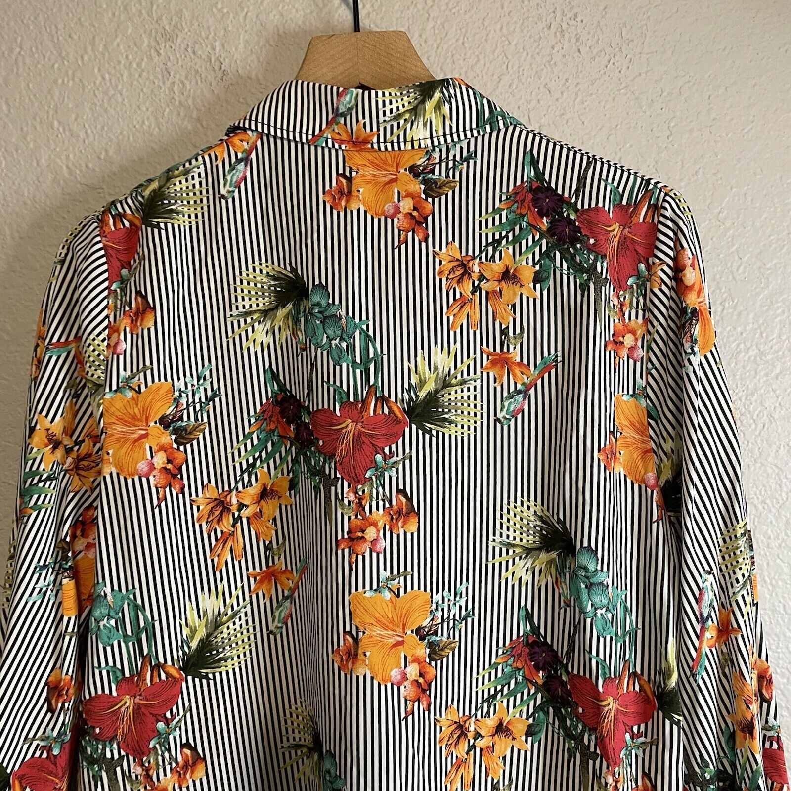 Tropical Floral Button Down Tunic