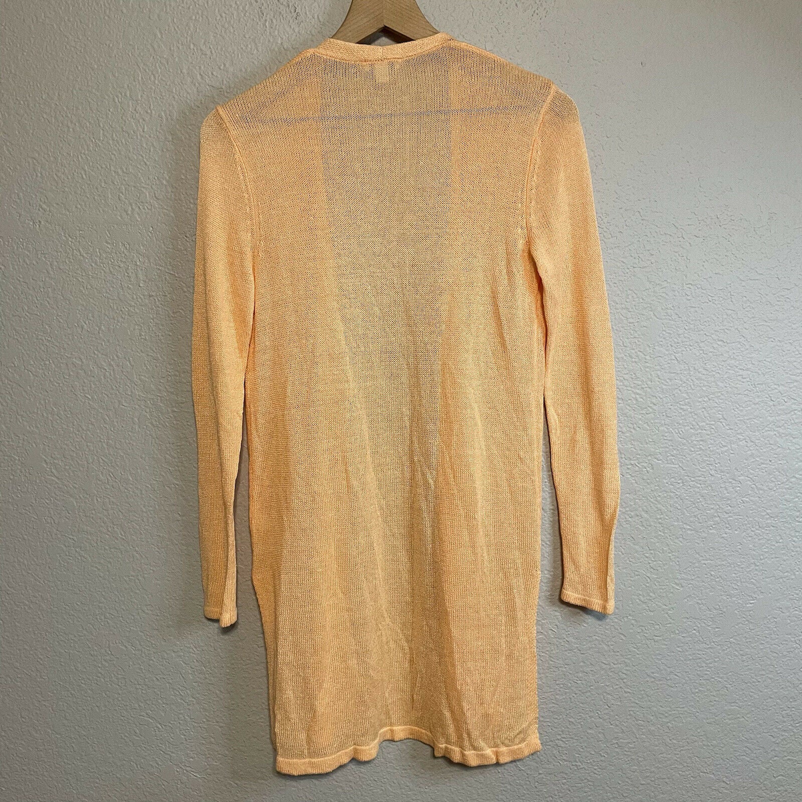 Linen Blend Open Knit Cardigan