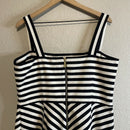 Striped A-Line Dress-8