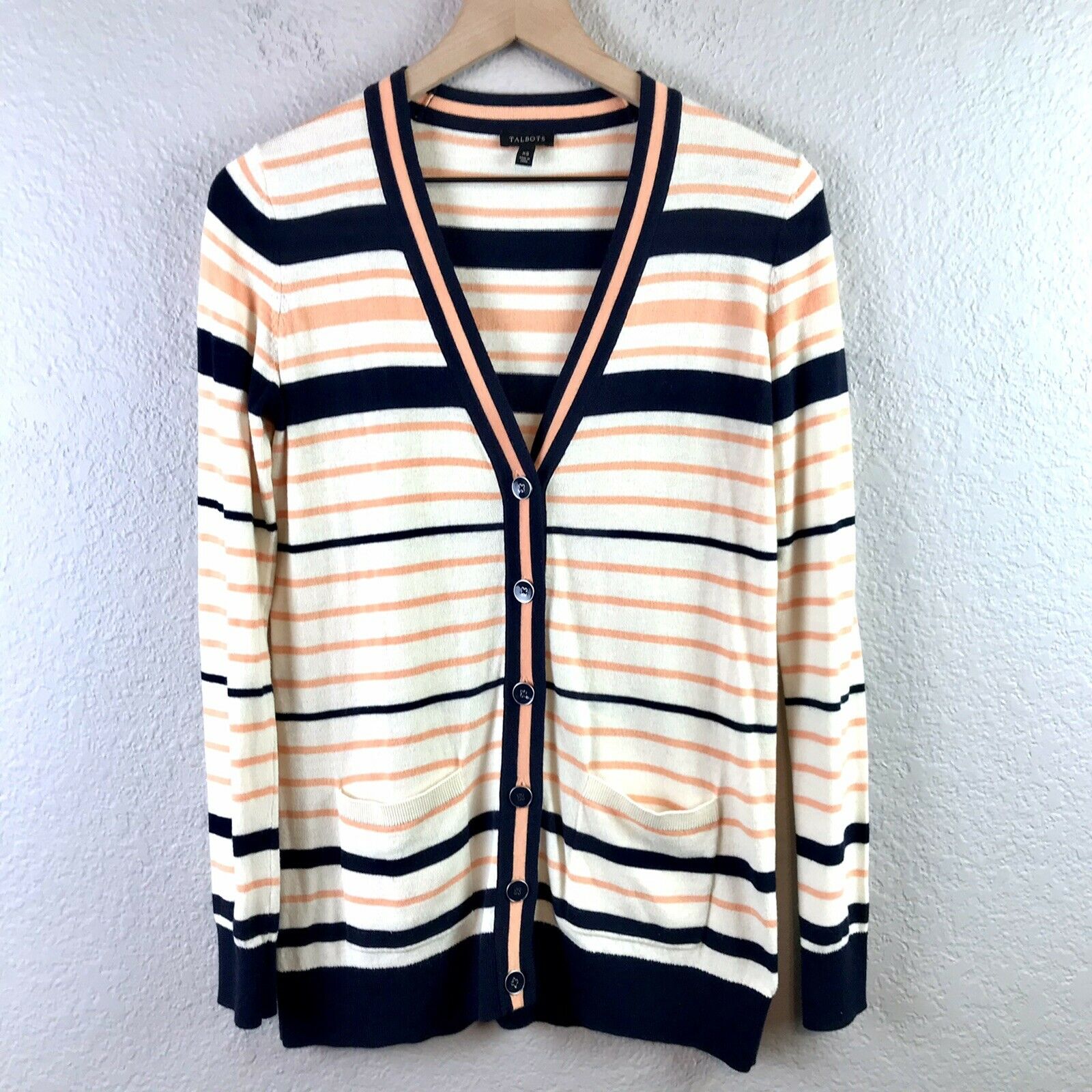 Striped Button Cardigan