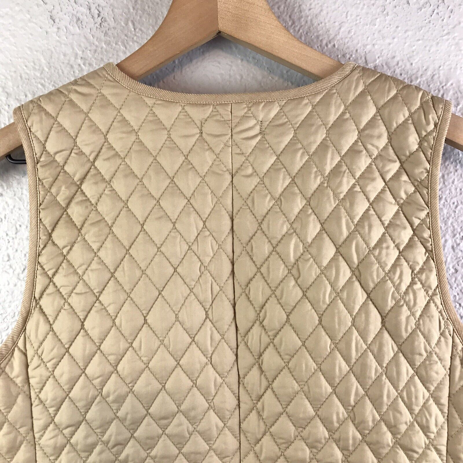 Quilted Button Zip Vest