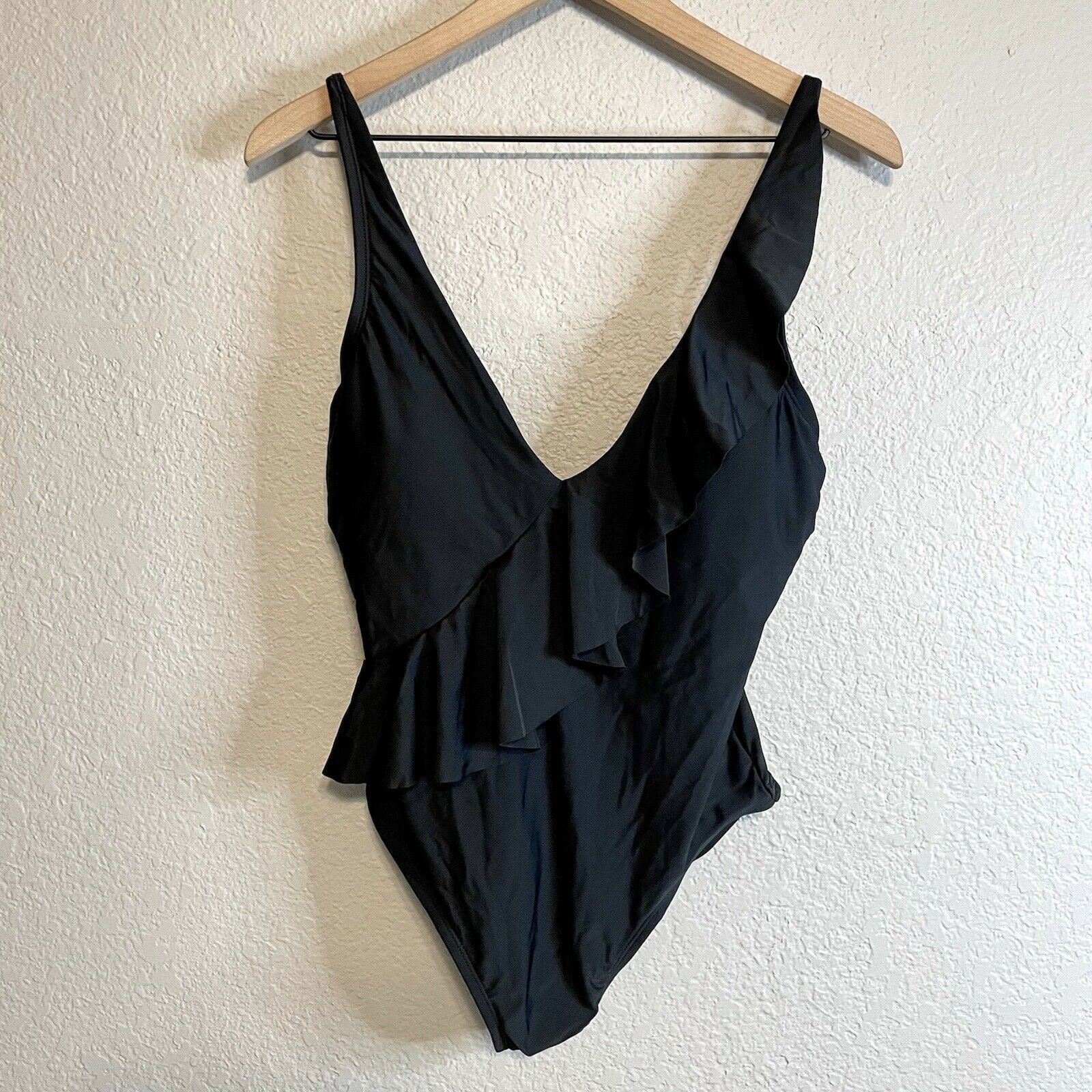 Asymmetrical Ruffle One Piece Swimsuit