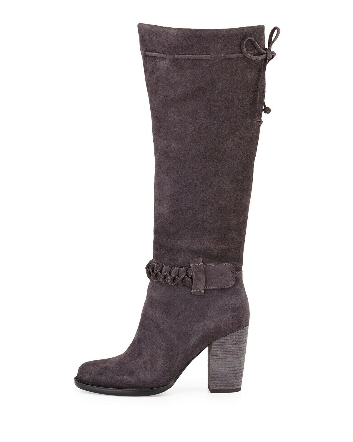 Braided Suede Tall Boots