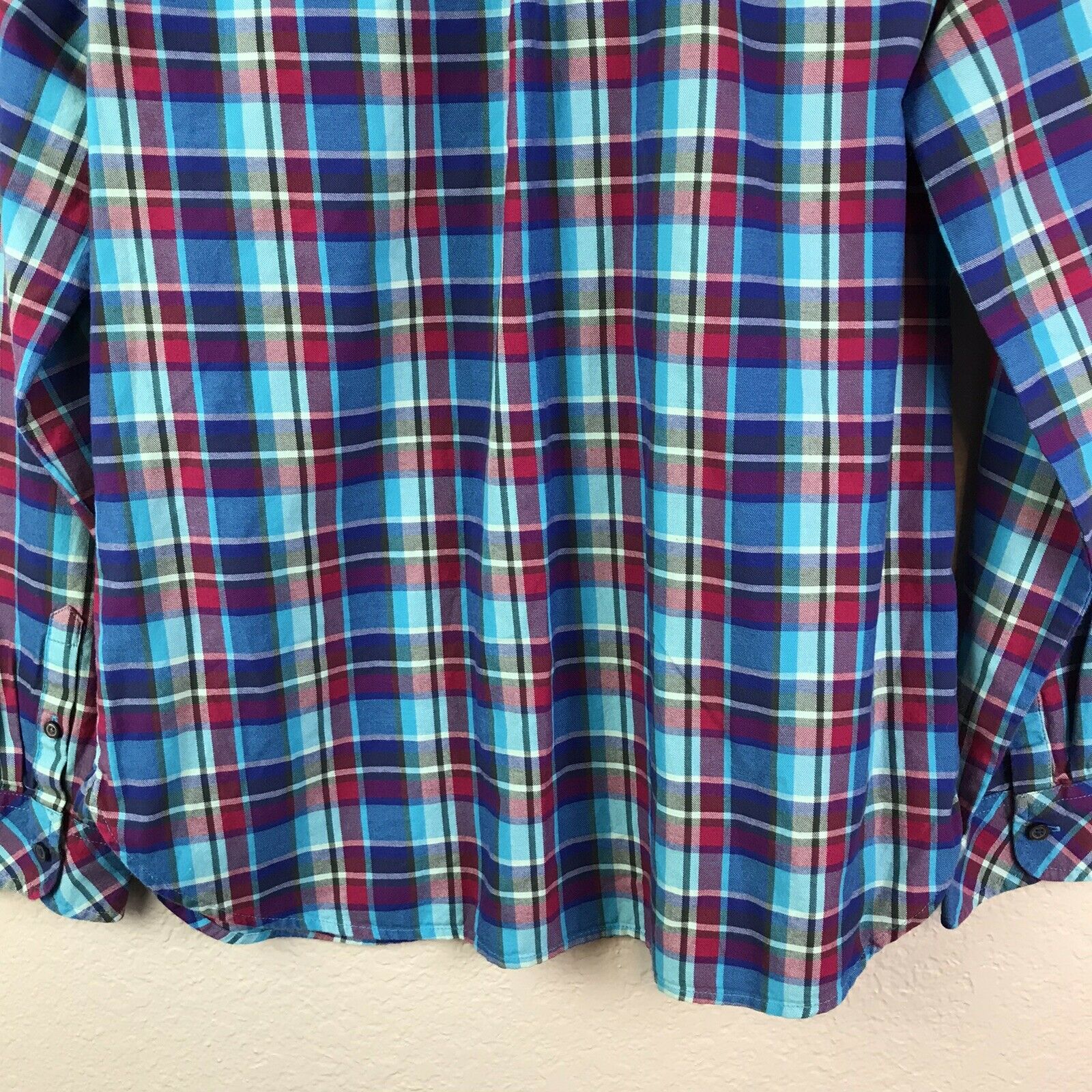 Plaid Long Sleeve Button Up