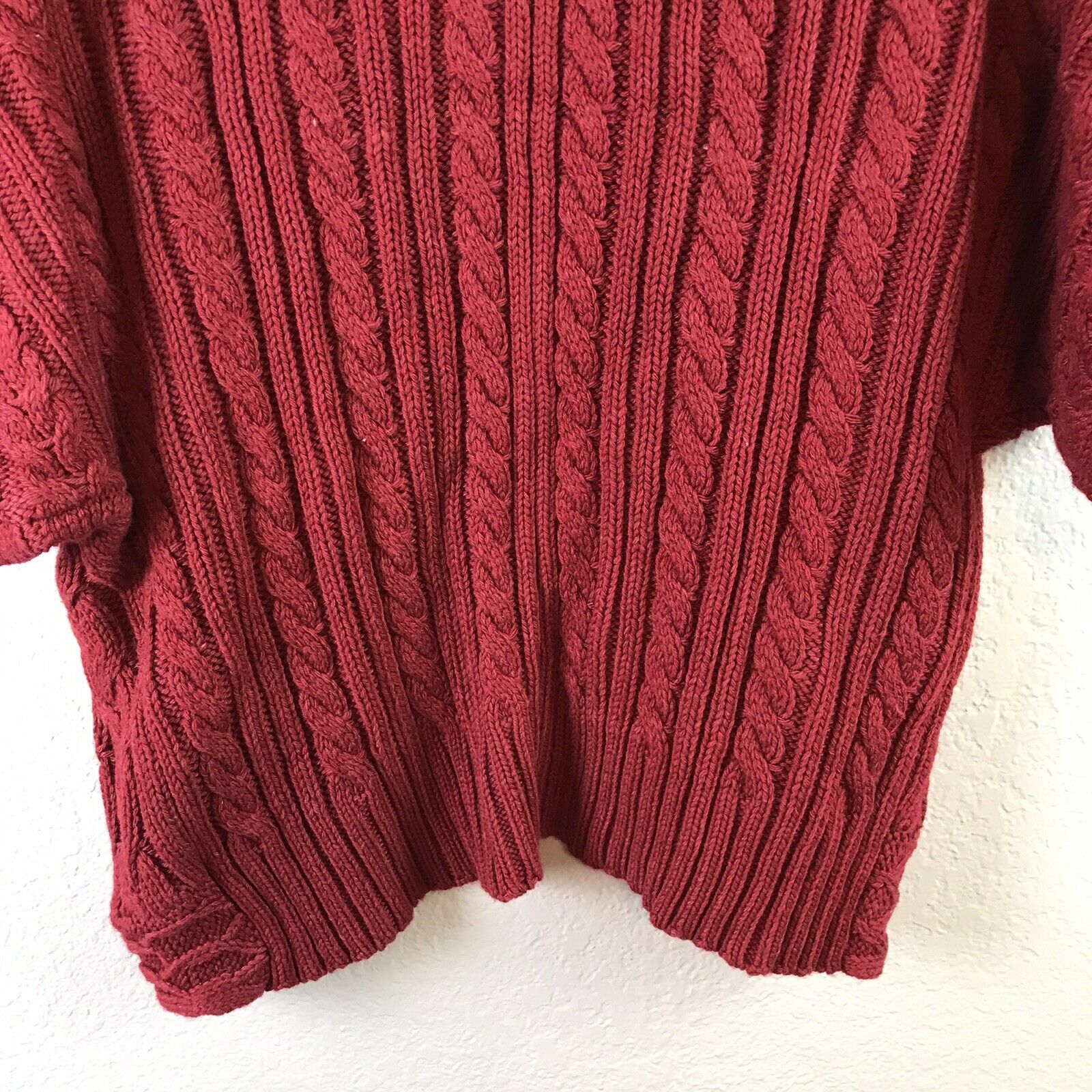 Cable Knit Open Front Cardigan