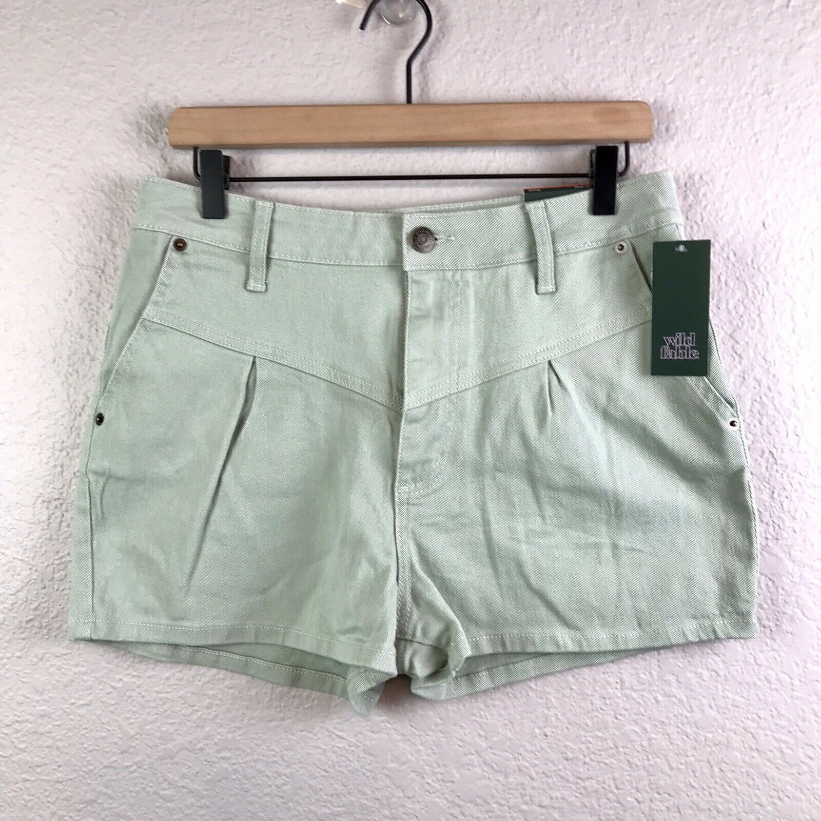 High Rise Denim Shorts