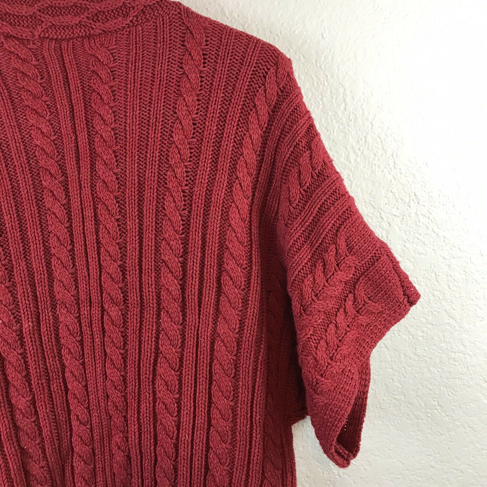 Cable Knit Open Front Cardigan