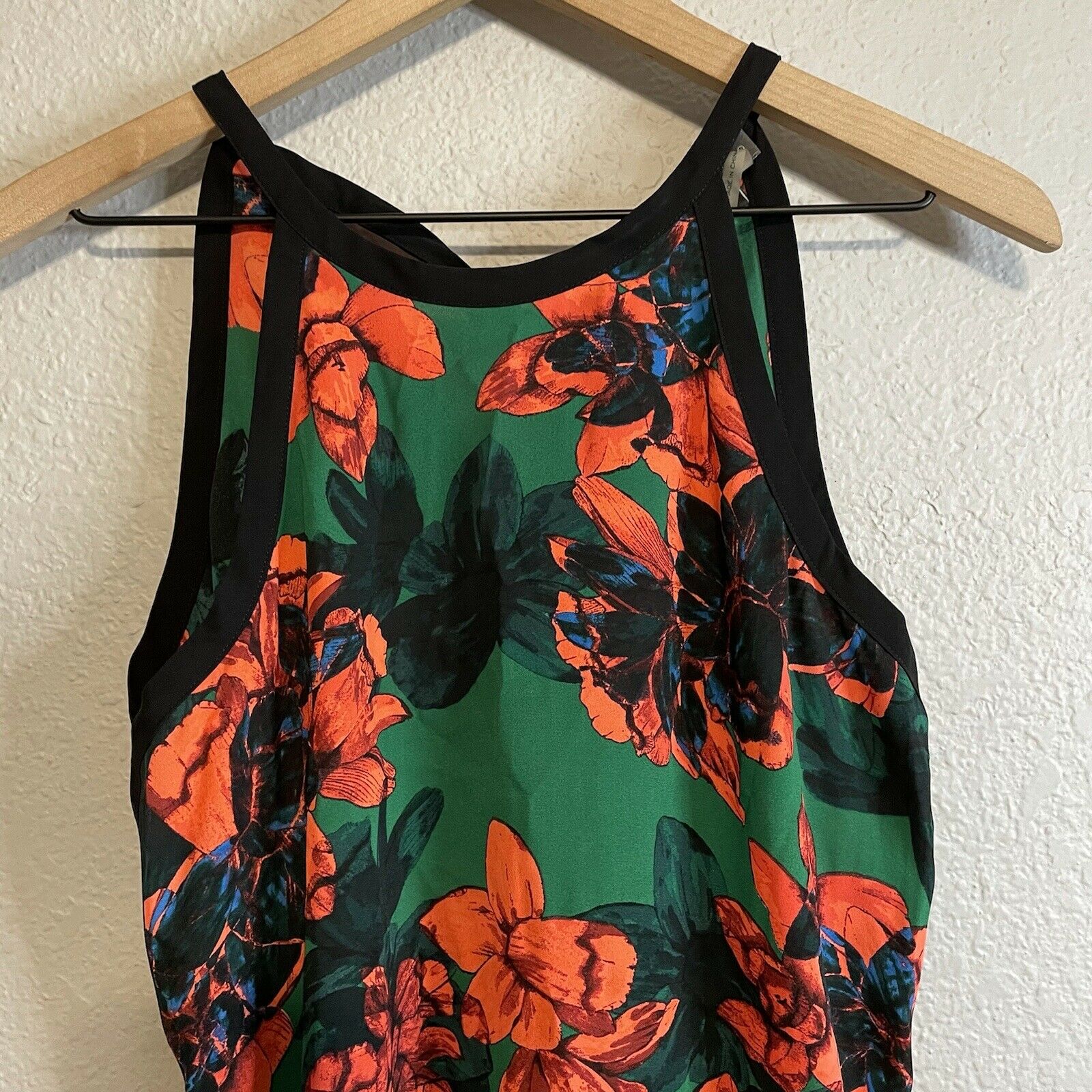 Floral Blouse Tie Back Top