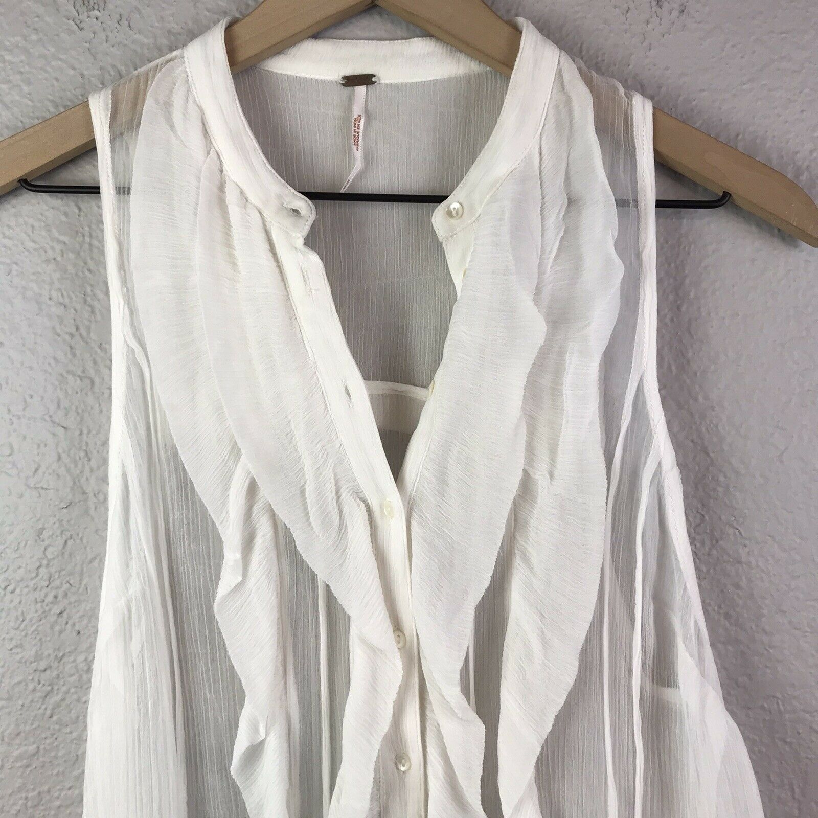 Chiffon Button Up Top