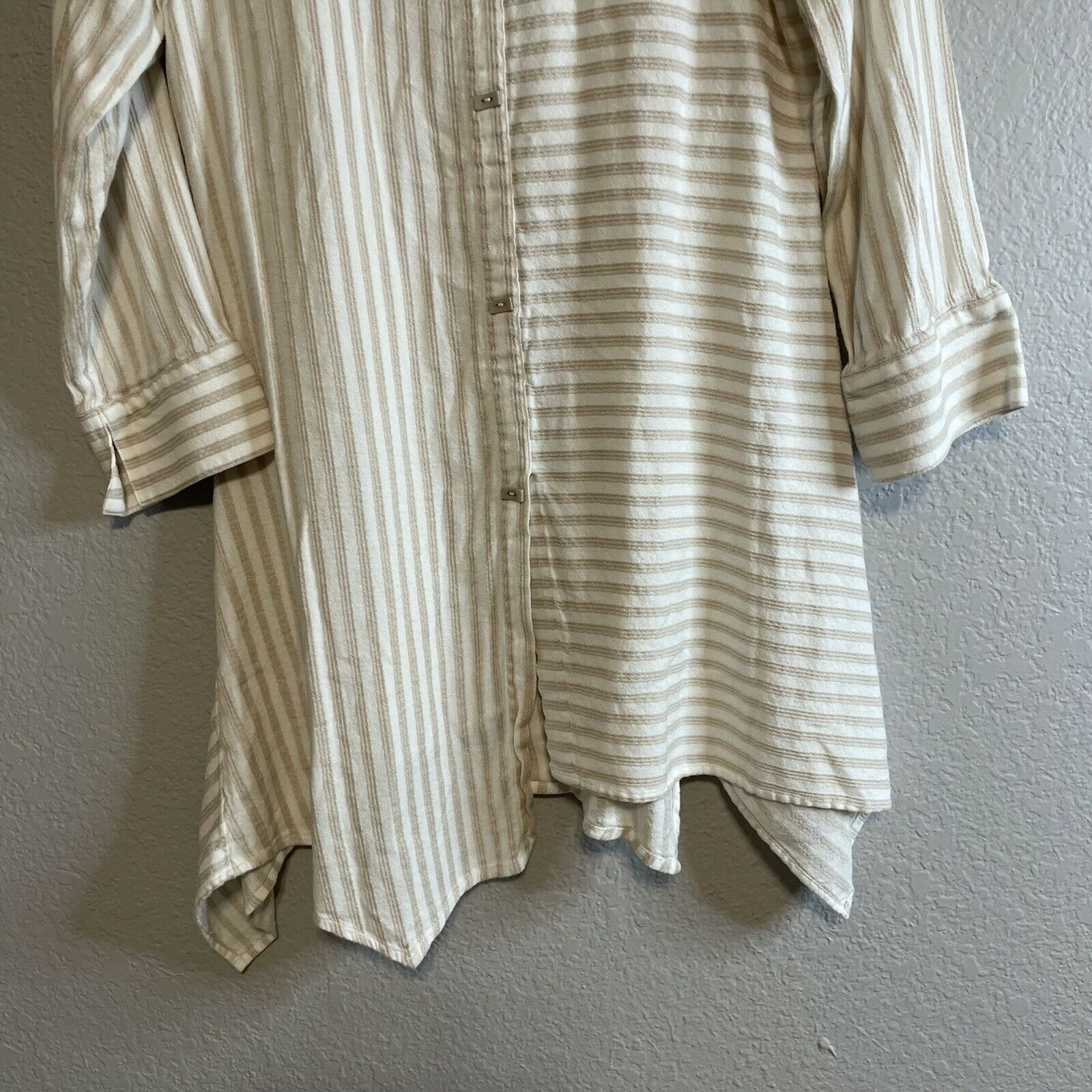 Striped Button Up Tunic