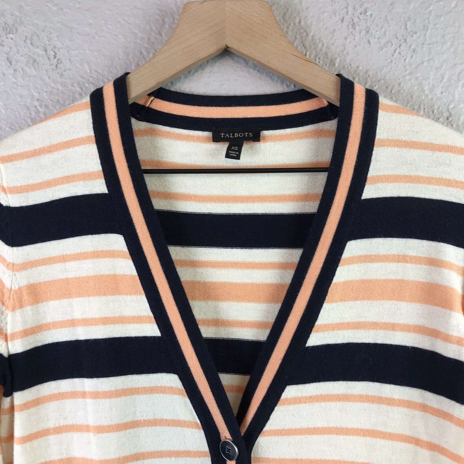 Striped Button Cardigan