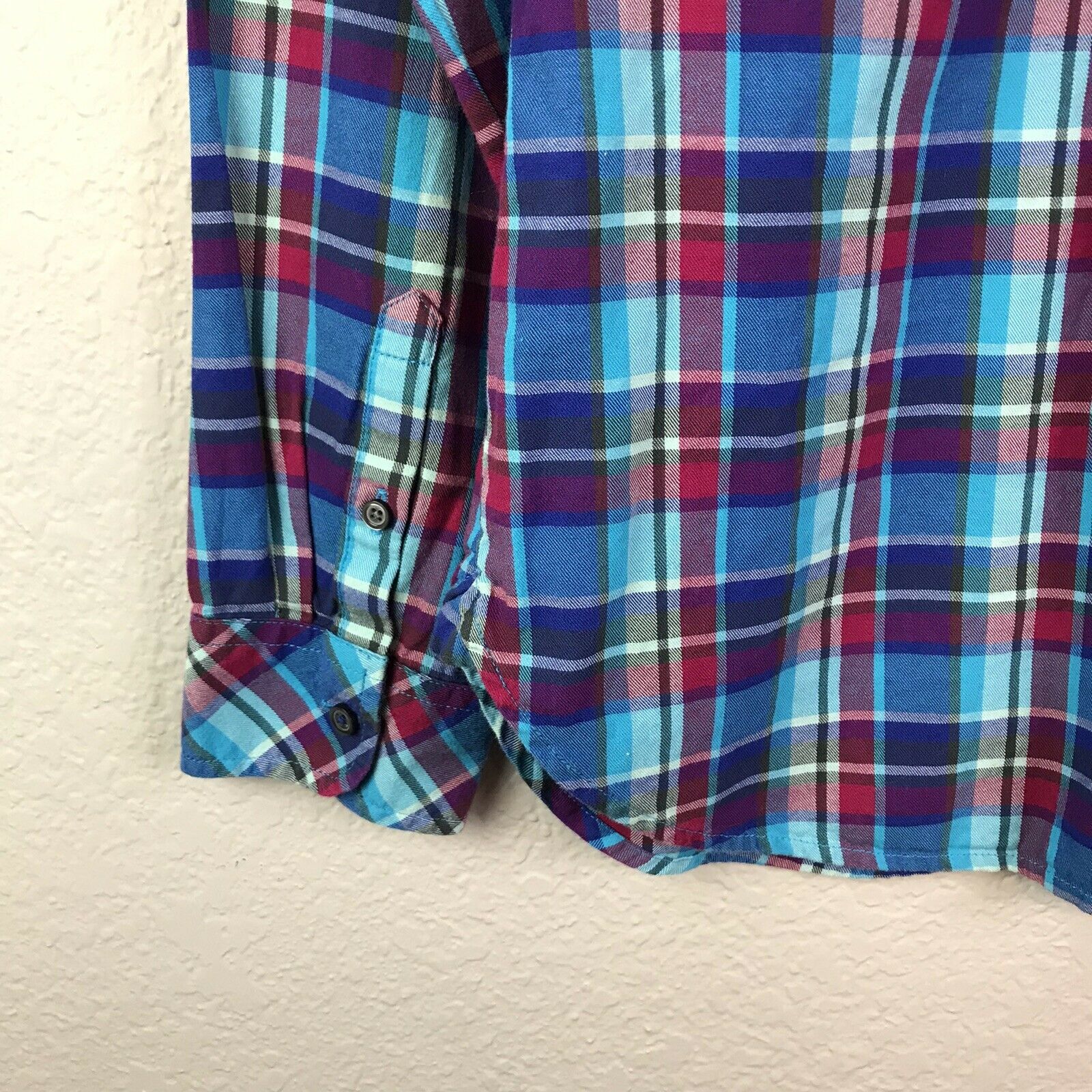 Plaid Long Sleeve Button Up