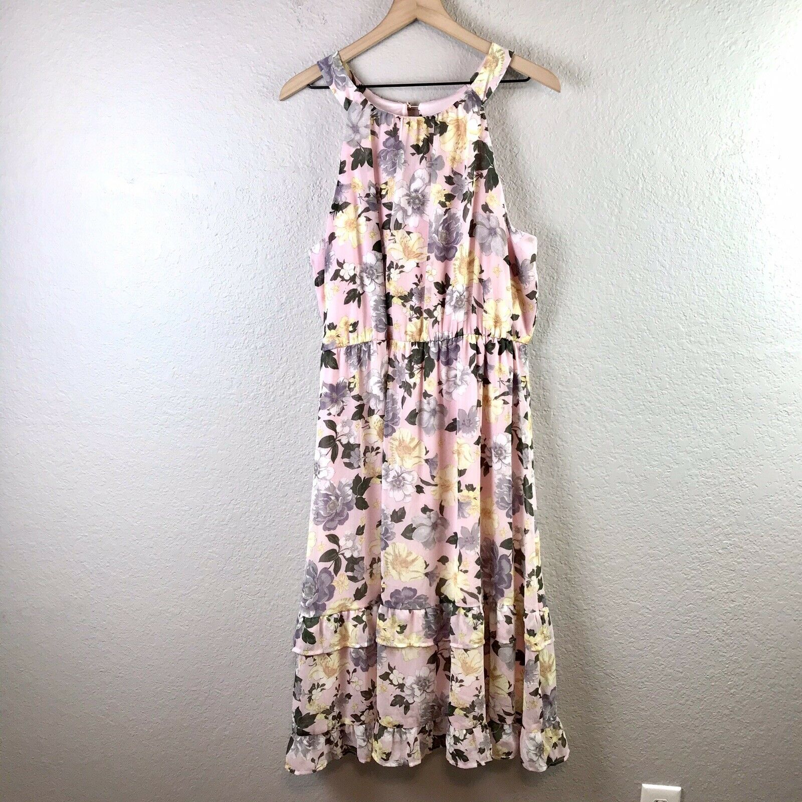 Floral Tiered Midi Dress