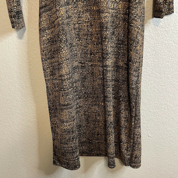 Ruched Side Faux Wrap Dress