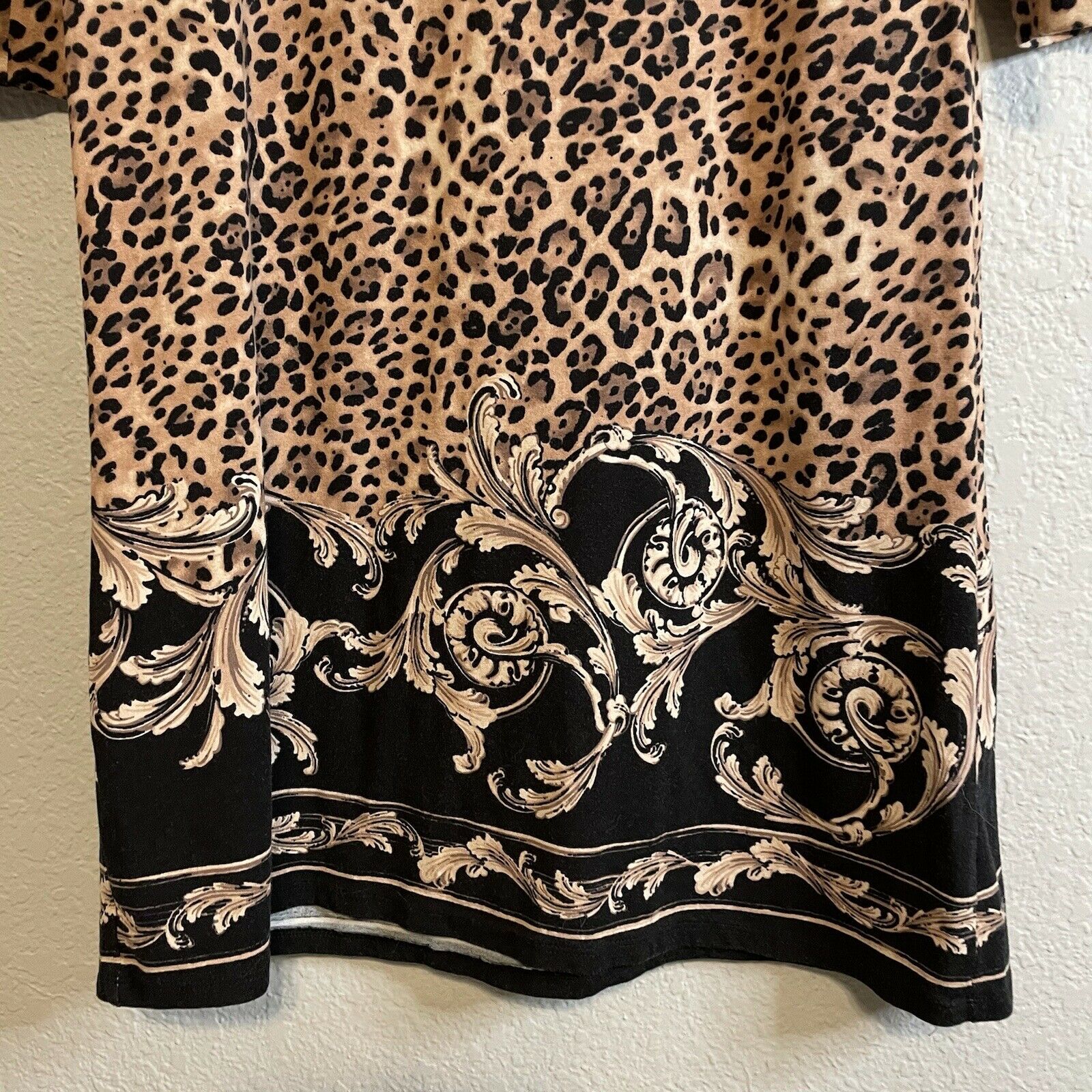 Leopard Pajama Shirt Dress