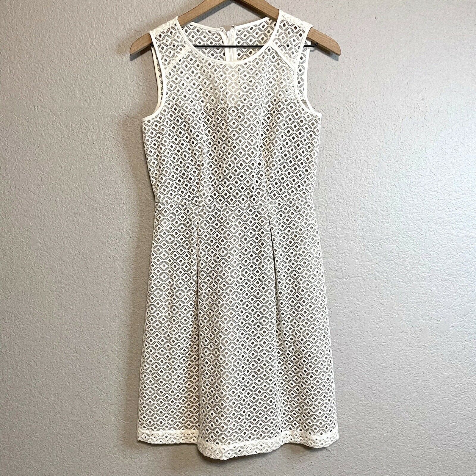 Eyelet Overlay Dress